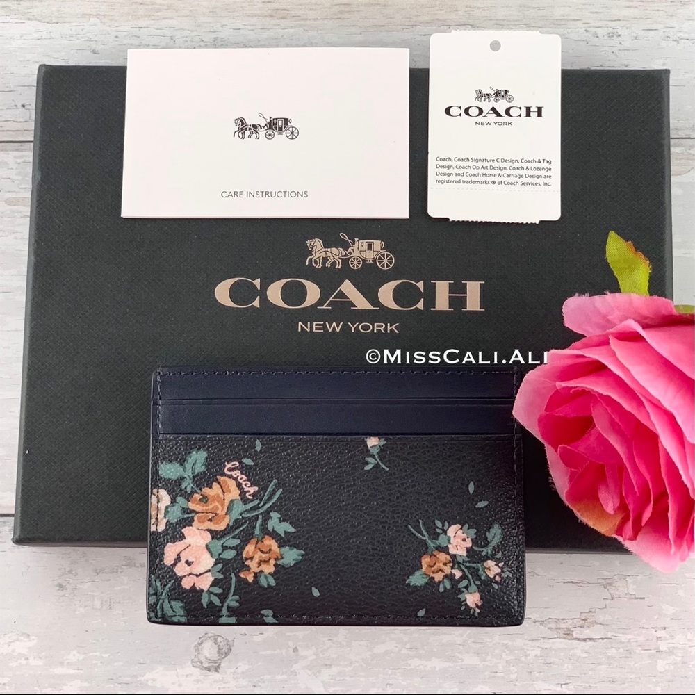 NWT COACH Rose Bouquet Convertible Belt Bag + Card Case Set - Picture 11 of 16